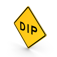 Dip Road Sign PNG & PSD Images