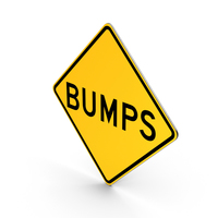 Bumps Minnesota North Dakota Road Sign PNG & PSD Images