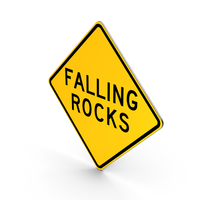 Falling Rocks Pennsylvania Hawaii Road Sign PNG & PSD Images