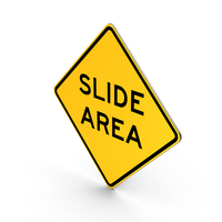 Slide Area California Road Sign PNG & PSD Images