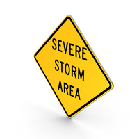 Severe Storm Area Idaho Road Sign PNG & PSD Images
