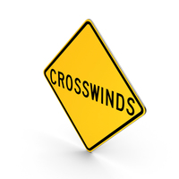 Crosswinds New York State Road Sign PNG & PSD Images