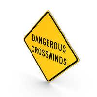 Dangerous Crosswinds New Mexico Road Sign PNG & PSD Images