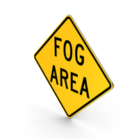 Fog Area Ohio Road Sign PNG & PSD Images