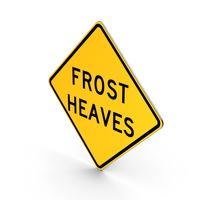Frost Heaves Idaho Road Sign PNG & PSD Images