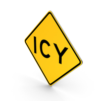 Icy California Road Sign PNG & PSD Images