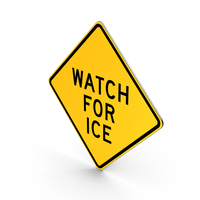 Watch For Ice Pennsylvania Road Sign PNG & PSD Images