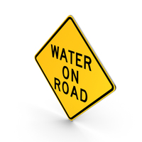 Water On Road Delaware Road Sign PNG & PSD Images