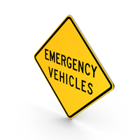 Emergency Vehicles Delaware Road Sign PNG & PSD Images