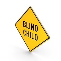 Blind Child Delaware Road Sign PNG & PSD Images