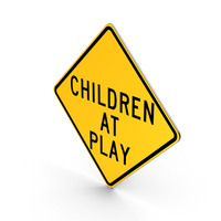 Children At Play New York State Road Sign PNG & PSD Images