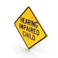 Hearing Impaired Child Pennsylvania Road Sign PNG & PSD Images