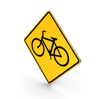 Bicycles Road Sign PNG & PSD Images