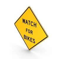 Watch For Bikes Maryland Road Sign PNG & PSD Images