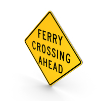 Ferry Crossing Missouri Road Sign PNG & PSD Images
