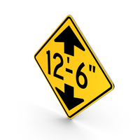 Low Clearance Road Sign PNG & PSD Images