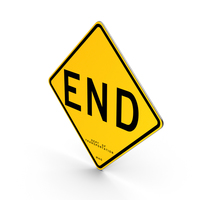 End New York Road Sign PNG & PSD Images