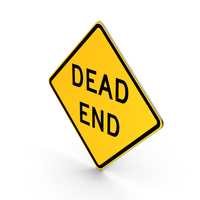 Dead End Road Sign PNG & PSD Images
