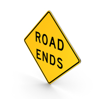 Road Ends Missouri Texas Road Sign PNG & PSD Images