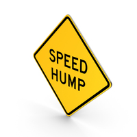 Speed Hump Road Sign PNG & PSD Images
