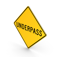 Underpass Road Sign PNG & PSD Images