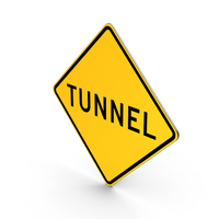 Tunnel Road Sign PNG & PSD Images