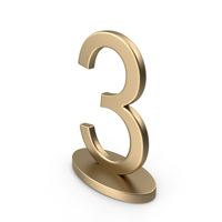 Table Numbers Sign 3 PNG & PSD Images