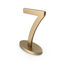 Table Numbers Sign 7 PNG & PSD Images