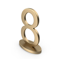 Table Numbers Sign 8 PNG & PSD Images