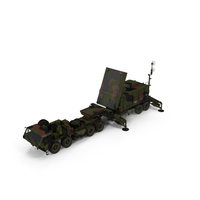 Camo HEMTT M985 with Patriot AN MPQ53 Radar PNG & PSD Images