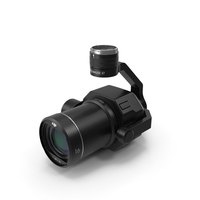 DJI Zenmuse X7 Camera and 3 Axis Gimbal PNG & PSD Images