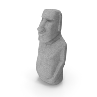 Easter Island Statue Moai White PNG & PSD Images