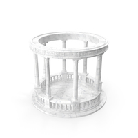 Marble Round Colonnade PNG & PSD Images