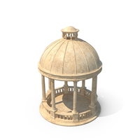 Outdoor Stone Garden Gazebo with Roof PNG & PSD Images