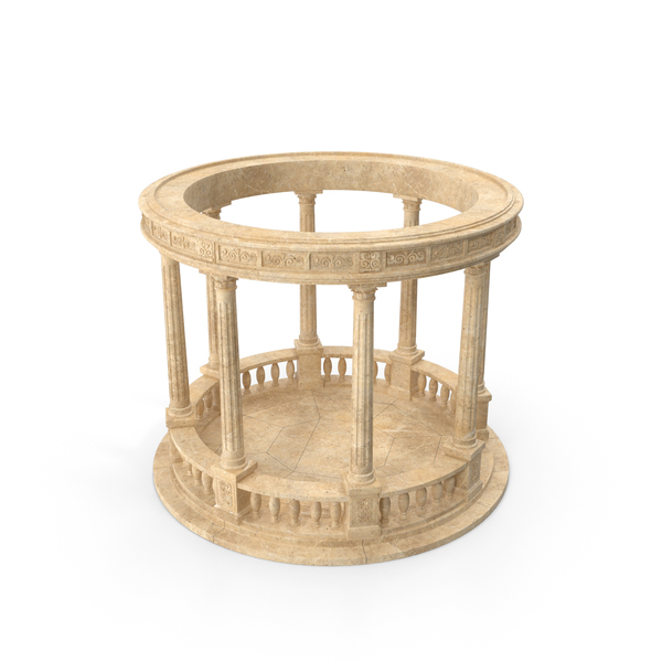 Stone Round Colonnade PNG & PSD Images