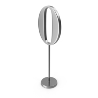 Silver Table Number 0 PNG & PSD Images