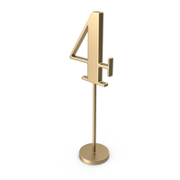 Table Number 4 PNG & PSD Images