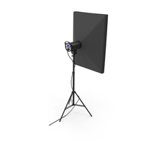 Strobe Studio Softbox Head And Tripod model PNG & PSD Images