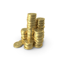 Stack of Gold Coins PNG & PSD Images