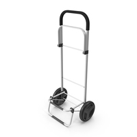 Two Wheel Compact Luggage Cart PNG & PSD Images