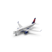 Airbus A220 100 Delta PNG & PSD Images