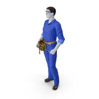 Electrician Standing Pose PNG & PSD Images