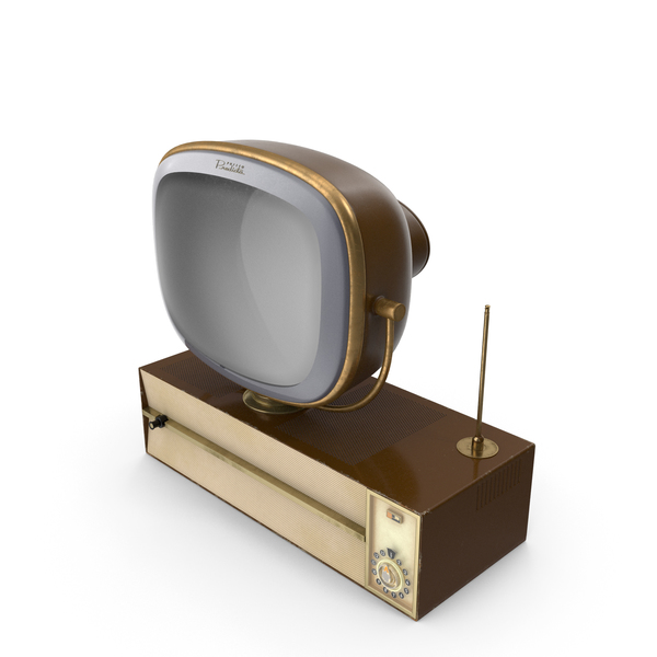 Vintage Antique 50s TV PNG & PSD Images