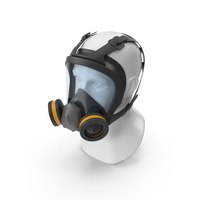 Full Face Reusable Double Filters Respirator PNG & PSD Images