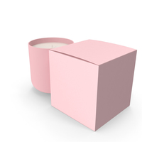 Pink Candle with Box PNG & PSD Images