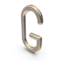 Bling Diamonds Letter G PNG & PSD Images