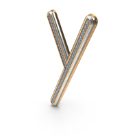 Bling Diamonds Letter Y PNG & PSD Images