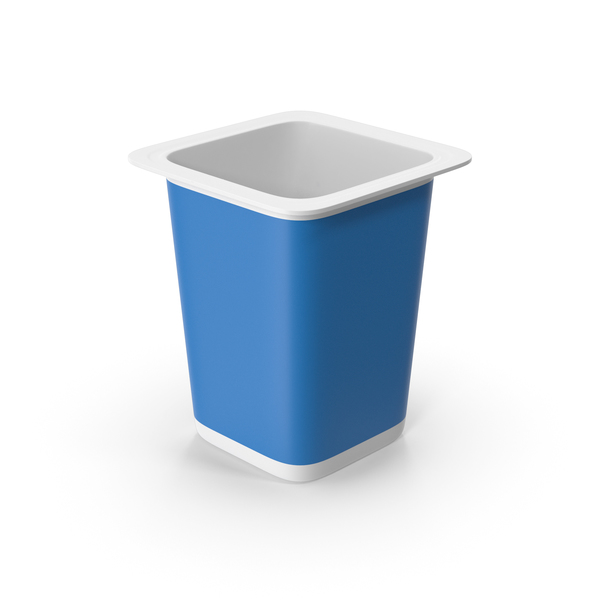 Yogurt Cup Blue Empty PNG & PSD Images