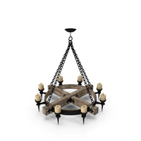 Old Medieval Chandelier PNG & PSD Images