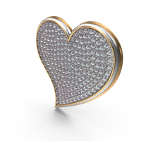 Bling Heart Symbol PNG & PSD Images